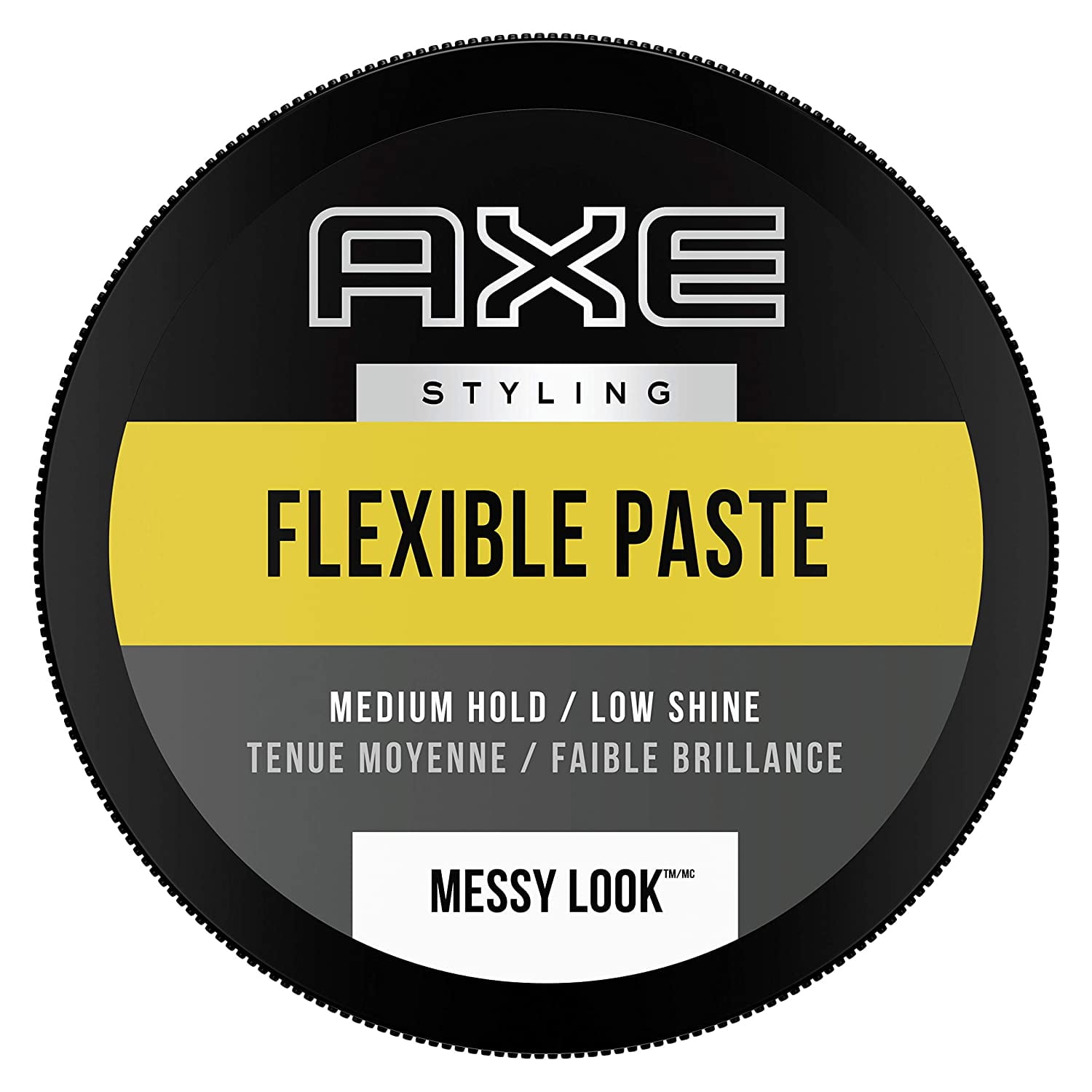 Axe Styling Messy Look Medium Hold Low Shine Flexible Hair Paste, 2.64 oz
