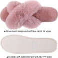 thumbnail image 3 of Pantoufles pour Femmes Douces et Moelleuses, Ouvertes, en Mousse à Mémoire de Forme, à Enfiler, Intérieur Extérieur, 3 of 6