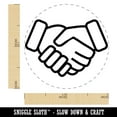 thumbnail image 2 of Shaking Hands Agreement Icon Self-Inking Rubber Stamp Ink Stamper - Blue Ink - Medium 1 Inch, 2 of 7