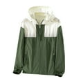 thumbnail image 1 of Pisexur Veste de Pluie Légère pour Femmes Imperméable à Capuche P-3TG, 1 of 3