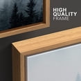 thumbnail image 4 of wall26 Framed Canvas Print Wall Art Set Film Grain Effect Fog Over Pine Tree Forest Nature Wilderness Modern Art Rustic Landscape Relax/Calm Cool for Living Room, Bedroom, Office - 16"x24"x, 4 of 5