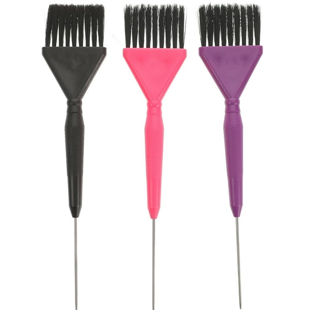 3 pinceles para teñir el cabello, para teñir el cabello, decolorar y teñir.
