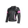 thumbnail image 1 of Women Motorcycle Jacket Breathable Mesh Touring Motorbike Riding Tops Pink XXL, 1 of 7