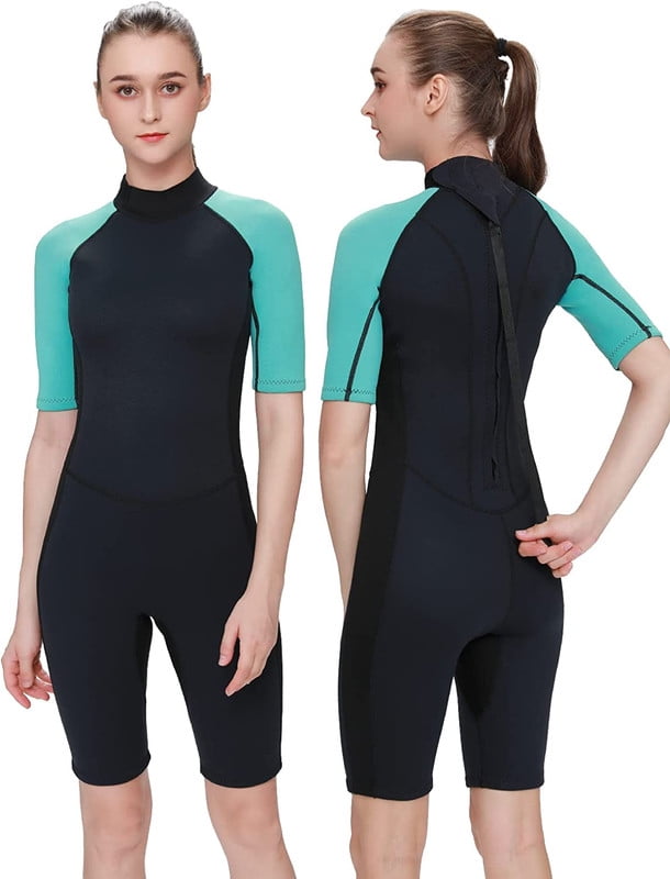 Flexel Shorty Wetsuit Women and Men 2mm Short Sleeves Neoprene Surfing