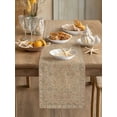 thumbnail image 3 of Beige Boho Table Runner 108 Inches Long,Vintage Ethnic Tribe Abstract Art Floral Cotton Linen Table Runners Dresser Scarves,Fabric Tabletop Scarf Furniture Cover for Home Dinner Party 13"x108", 3 of 9