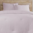 thumbnail image 2 of Vue Elements Lark Solid 3 piece 100% Cotton Duvet set - King - Lilac, 2 of 5