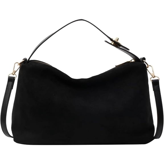 YooGuoGuo Satchel Handbags Suede Purse for Women Fall Bag Slouchy Crossbody