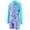 Sky Blue, variant on WOYY Toddler Girls UPF 50+ Zipper Long Sleeve Rash Guard One-Piece Swimsuit, Sizes 4-12
