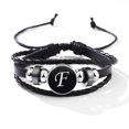 thumbnail image 1 of Personalized PU Leather Chain Bracelet with 26 English Letter Pattern - Perfect Birthday Gift for a Loved One, 1 of 5