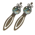 thumbnail image 2 of Map section Vintage Copper Crown-Shaped Bookmarks - Set of 2 Stainless Steel Book Markers for Book Accessories and Reading Enthusiasts, 2 of 5