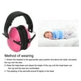 thumbnail image 3 of Casque Souple pour Nourrisson, Protection Auditive Portable à Réduction de Bruit, Casque de Protection des Oreilles pour Bébé, Insonorisant avec Sac de Rangement pour Nouveau-Né pour Dormir Vert, Rose, Bleu Ciel, 3 of 7