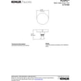 thumbnail image 2 of Kohler K-T37392-CP PureFlo Contemporary Rotary-Turn Bath Drain Trim - Polished Chrome, 2 of 3