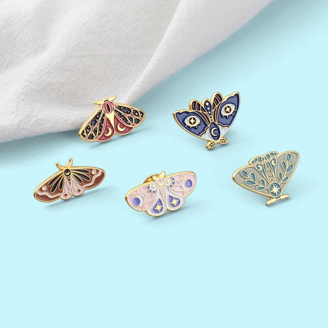 Broches Colcomx Alfileres de broche polilla bricolaje 5 unids