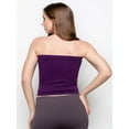 thumbnail image 2 of Women's Sexy Crop Top Sleeveless Stretchy Solid Casual Strapless Summer Tube Top, 2 of 4
