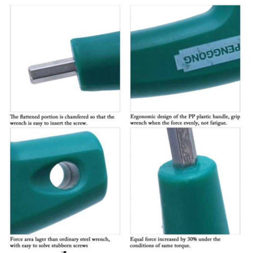 T-handle Hex Set Allen Screwdriver Bit Metal Key Screw 1.5-8.0 Wrench Tool W0T2