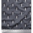 thumbnail image 1 of Soimoi Rayon Fabric Floral & Flying Swan Block Fabric Prints by Yard 42 Inch Wide, 1 of 3