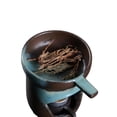 thumbnail image 5 of Rustic Ceramic Wax Melt Warmer with Removable Ceramic Bowl Tealight Candle Oil Burner for Essential Oils Vintage Aromatherapy Diffuser Home Decor Blue, 5 of 8