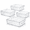 4-10.8 X 7.9 X 3.4, variant on Clear Plastic Storage Bin 10.8 X 7.9 X 3.4 Inches Home Organization Container