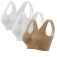thumbnail image 1 of Fiudx Sujetador Deportivo Sin Costuras, Top de Yoga Sin Aros con Almohadillas Extraíbles, Tejido Ligero y Transpirable, Ideal para El Verano, Ideal para El Ejercicio Diario, Diseñado para Mujeres con, 1 of 4