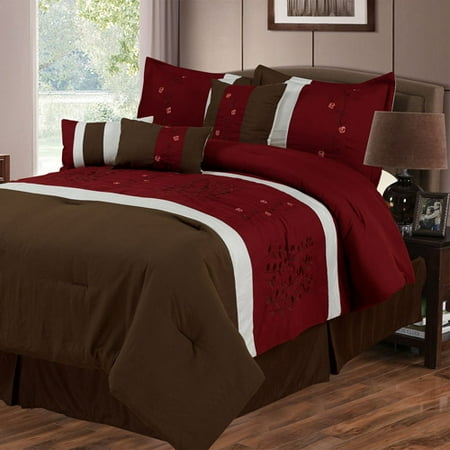 Somerset Home Sarah 7-Piece Embroidered Bedding Comforter Set