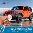 thumbnail image 3 of LAICAIW for Jeep Key Fob Cover with Keychain, Soft TPU Key Case Protection Compatible with Jeep Wrangler JL JLU Rubicon Gladiator JT Sahara JLU 4 Buttons Flip Folding Key Case Shell (Jep-4F), 3 of 6