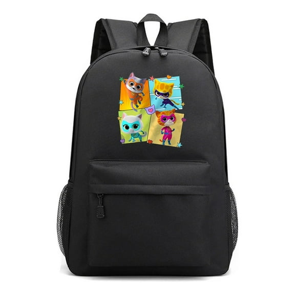 Students Super Kitties Laptop Backpack for School – Cartoon Daypack for Teens – Lightweight Anime Bookbag