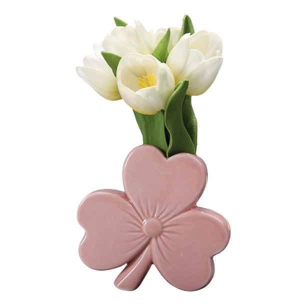 Jarrón de cerámica con lazo para flores, moderno jarrón con lazo para flores, para el hogar, la oficina, centro de mesa, jarrón decorativo con plantas florales.