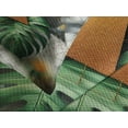 thumbnail image 4 of Ambesonne Monstera Quilted Bedspread Set 3 Pcs, Triangles Marble Abstract, Queen Size, Fern Green Grey Camel, 4 of 5