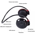 thumbnail image 3 of Audífonos inalámbricos Cootree con micrófono incorporado, Bluetooth, plegables y transportables en el bolso, negro/rojo, 3 of 3
