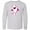 AC-Heather Grey, variant on Inktastic Cute Shark, Little Shark, Pink Shark Long Sleeve Youth T-Shirt