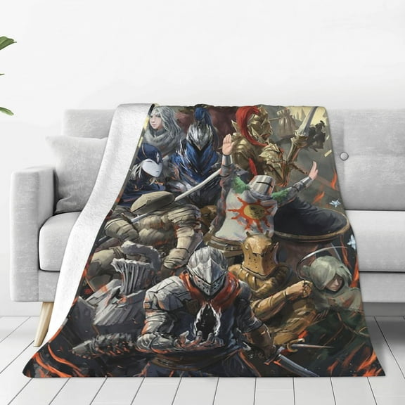 Dark Souls Soft Micro Fleece Blanket Throw Lightweight Flannel Blankets for Bed Couch Sofa