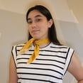 thumbnail image 3 of Daffodil Pure Silk Scarf | Ivory, Lemon Yellow, Gold | Small Head Scarf Or Large Square Shawl | Solid Colour Collection, 3 of 10