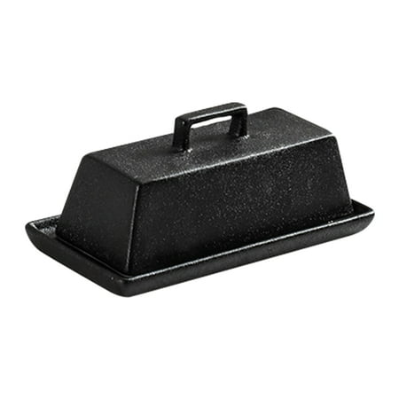 

Butter Box Ceramic Storage Tray Ceramics Cheeseboard Keeper Cake Platter with Dome Rustic Dish