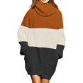 thumbnail image 1 of LAICAIW Robe Chandail Longue Ample à Col Roulé Oversize pour Femmes, 1 of 1
