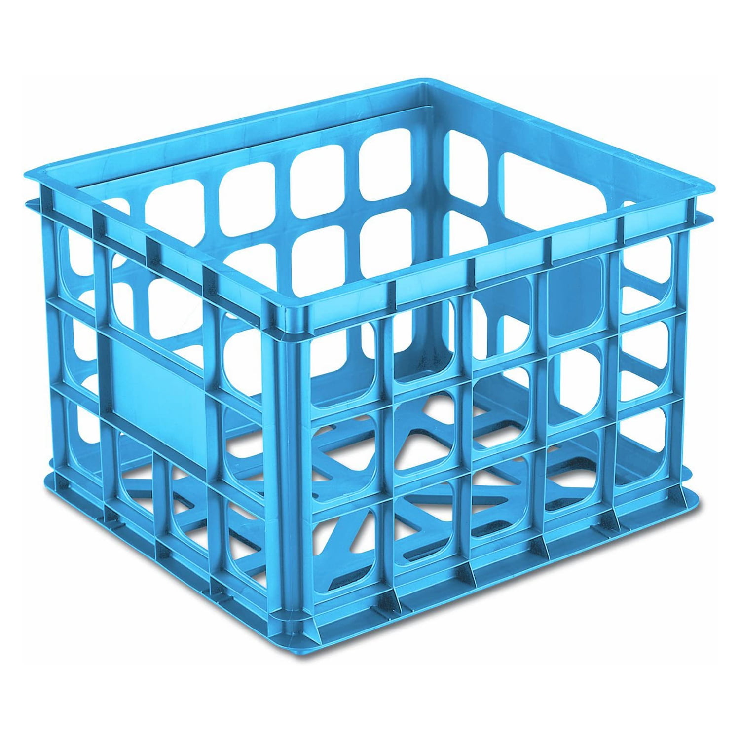 Sterilite 16924306 Mini Plastic File Storage Crate Box, Blue Aquarium (12 Pack) - Walmart.com