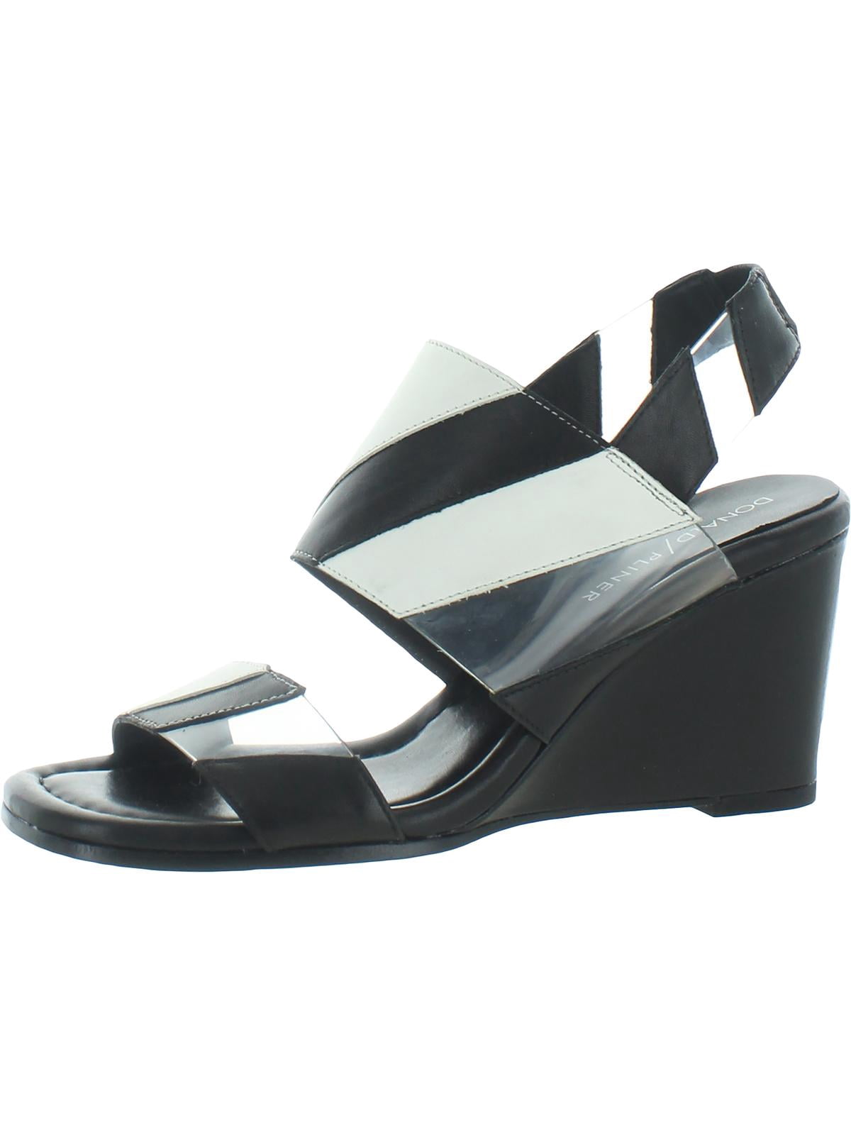 Black Cisso Wedge Strappy Sandal Size 