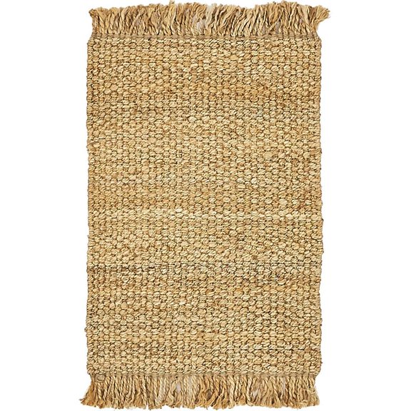 Unique Loom Chunky Jute Rug, Tan (2' 0 x 3' 0)