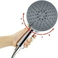 thumbnail image 2 of Large Panel 7-Mode Spray High Pressure Showerhead Universal Massage Showerhead ABS Chrome--, 2 of 5