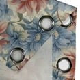 thumbnail image 4 of Ambesonne Vintage Floral Grommet Curtain, Nostalgic Petals Art, 50"x63", Blue Grey Pale Maroon, 4 of 5