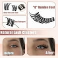 thumbnail image 5 of Lash Clusters Kit Natural Individual Lashes Wispy Eyelash Extensions 10-16mm DIY Lash Extension Kit Lash Bond and Seal Waterproof, Lash Applicator, Thick False Eyelashes Kit, 5 of 8