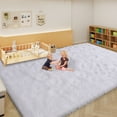 thumbnail image 2 of ZENELESS Large Fluffy Rugs for Living Room,9x12ft Rectangular Shag Rug Carpets for Living Room Bedroom Nursery White, 2 of 7