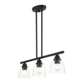 thumbnail image 4 of Beaumont Lane Transitional 3-Light Metal Linear Chandelier in Black, 4 of 12