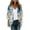 White, variant on Htigea Womens Kimono Cardigans Lightweight Half Sleeve Open Front Cardigan Comfy Chiffon Print Cardigan Tops Black,L