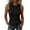 *Black, variant on Women's Ribbed Knit Racerback Tank Top, Ladies' Crew Neck Sleeveless Side Slit Cami, Casual Stretchy Basic Tee For Women,White,S-2XL