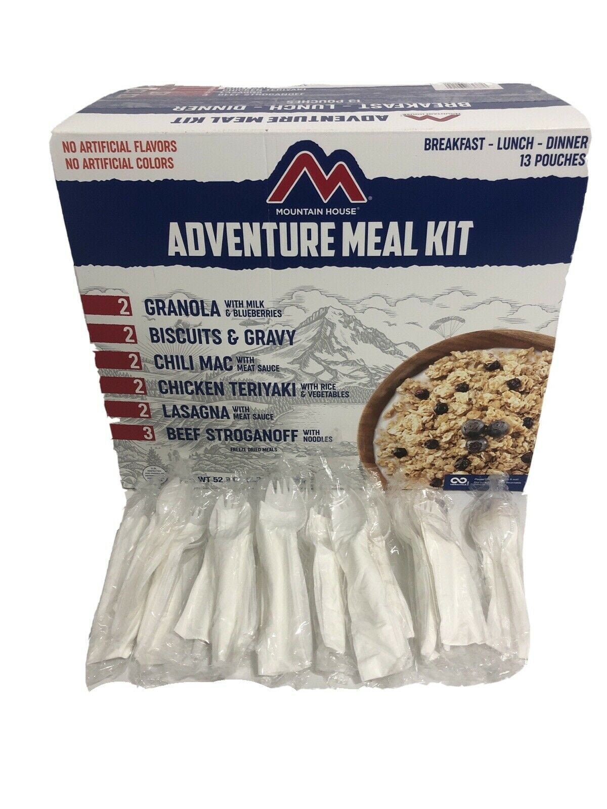 Mountain House 14 Day Emergency Food Supply - Amazon.com : Mountain House 4-Day Emergency Food Supply ... : Designed to satisfy most of the daily caloric needs for one person, this kit contains two weeks' worth of mountain house meals to power you through anything.