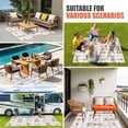thumbnail image 3 of Easter Outdoor Rug 6x9 Ft, Non Slip Washable Area Rug, Spring Pink Bow Bunny Grey White Checkered Patio Rugs Carpet Runner, Large Floor Mat for Indoor/Outdoor Deck Porch Camping, 3 of 8