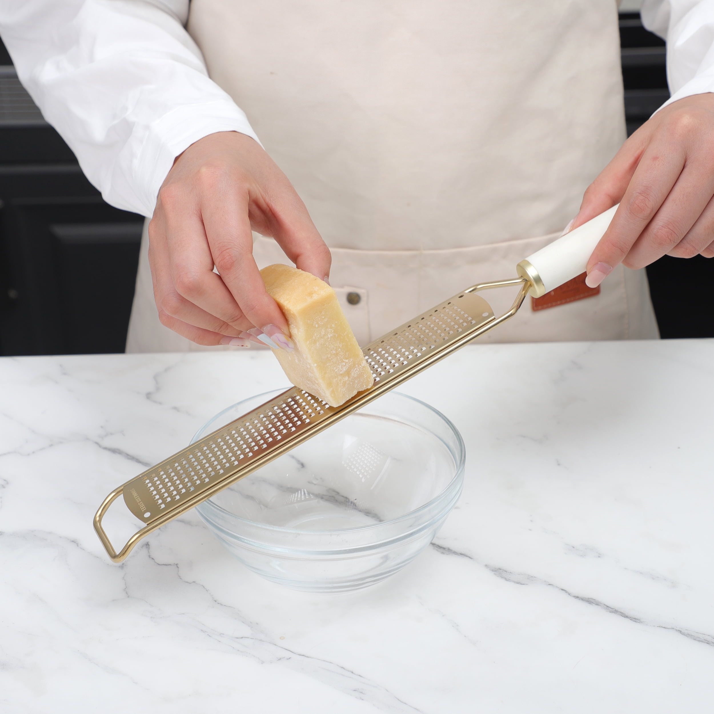 Cook with Color Stainless Steel Grater – Durable & Multi-Purpose