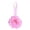 Pink, variant on 3.9" Magnetic Rose Curtain Tieback with Magnet, Decorative Rope Holder for Drapes, Bed Canopy & Thin Window Curtains, Elegant Silver Tone Home Decor, Tool Free Wrap & Close, Hot Pink, By Harlik