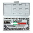 thumbnail image 1 of Llave de tubo, 40 piezas Llave de tubo para mantenimiento de automóviles Llave de tubo para mantenimiento de automóviles Kit de llave de tubo Ultra sensible, 1 of 9
