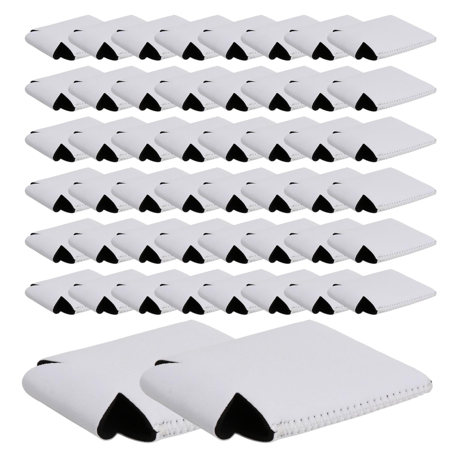 LeeQinersw 5Pcs Can Coolers Drinks Cooler Sleeves Plain Bulk Beer Can Sleeves Collapsible